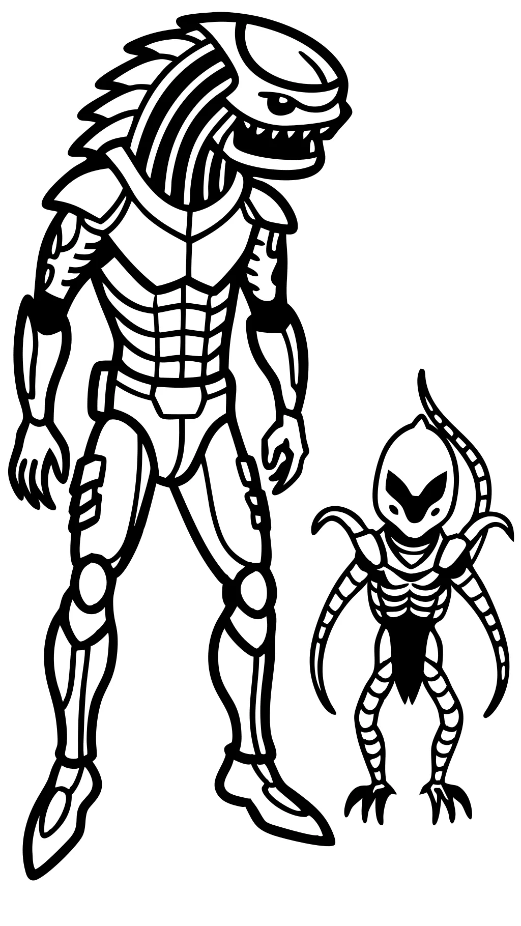 alien vs predator coloring pages